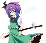  bad_id bad_pixiv_id blue_eyes flower gradient_hair highres hinata_ichi katana konpaku_youmu multicolored_hair purple_hair red_eyes scabbard sheath short_hair solo sword touhou two-tone_hair weapon 