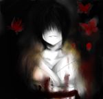  bad_id bad_pixiv_id blood bloody_clothes bug butterfly fatal_frame fatal_frame_2 ghost insect japanese_clothes kimono kurosawa_sae kurozatou_owata no_eyes short_hair smile solo 