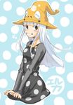  blue_hair eruka_frog hat soul_eater witch witch_hat 
