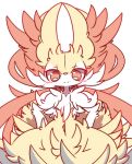  ambiguous_gender big_ears big_eyes blush blush_sticker braixen canine cheek_tuft chest_tuft claws cute_fangs duo feral fluffy fluffy_tail fox fur inner_ear_fluff mammal navel nintendo nude nyaswitchnya paws pok&eacute;mon pok&eacute;mon_(species) red_eyes red_fur shoulder_tuft snout tuft video_games yellow_fur 