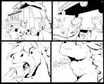 anthro black_and_white comic commercial_vehicle delivery_(commerce) delivery_vehicle english_text equid equine eyes_closed felid food food_truck forced group gulp_(sound_effect) hair hi_res horse licking licking_lips macro male mammal medium_truck monochrome multi-stop_van object_vore open/closed_sign oral_vore outside pandottermon pantherine pizza pizza_on_a_stick public_vore satisfied satisfied_look scared smile swallowing text tiger tongue tongue_out truck unwilling_prey van vehicle vehicle_ingestion vore willing_pred