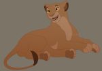  2020 4_toes digital_media_(artwork) disney felid female feral grey_background hi_res kitchiki lion mammal open_mouth pantherine paws sarabi simple_background smile solo teeth the_lion_king toes tongue 