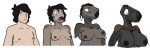  animate_inanimate big_breasts bodily_fluids breasts female gun human living_gun living_ranged_weapon living_weapon male mammal nipples prurientpie ranged_weapon solo tears transformation weapon 