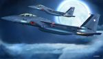  aircraft clouds combat_vehicle i.t.o_daynamics moon night original sky waifu2x watermark 