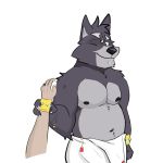  1:1 adastra amicus_(adastra) anthro canid canine canis echo_project hand_holding male male_focus mammal solo_focus tatsune video_games visual_novel wolf 