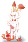  absurd_res colored_sketch confident demanding fire genitals hi_res inviting lagomorph leporid male mammal nintendo paws penis pok&eacute;mon pok&eacute;mon_(species) rabbit scorbunny sketch smoke smug smug_grin solo video_games 