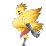  1:1 2019 avian big_penis brown_eyes chocobo erection feathers feral final_fantasy genitals hi_res looking_at_viewer male open_mouth penis pink_penis precum_drip raised_leg simple_background solo square_enix tapering_penis vein veiny_penis video_games white_background wings yellow_body yellow_feathers 夏ツナ 