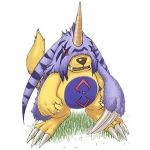  1:1 ambiguous_gender anthro digimon digimon_(species) gabumon low_res male solo unknown_artist 