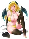  bikini devil horns matsunoki swimsuits tail thighhighs 