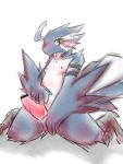  2013 3:4 anthro avian blush chiro_(artist) erection genitals kemono male nipples penis simple_background solo tongue tongue_out 