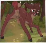 anal anal_penetration animal_genitalia animal_penis antlers balls bambi_(film) cervid cervine_penis disney feral genitals hi_res hooves horn knot lugiem_art male male/male mammal penetration penis raised_tail ronno sex tapering_penis young 