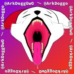  1:1 absurd_res anthro arkdoggo arkdoggo_(character) berger_blanc_suisse bodily_fluids canid canine canine_teeth canis domestic_dog ears_back ears_down eyes_closed herding_dog hi_res male mammal open_mouth pastoral_dog pivoted_ears saliva saliva_on_tongue saliva_string solo tears teeth throat tongue tongue_out 