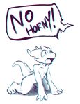  all_fours anthro dep dialogue female hi_res kobold open_mouth sad scalie shocked solo yelling 