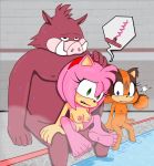  amy_rose anatomically_correct anatomically_correct_genitalia anatomically_correct_penis anthro badger bodily_fluids colored_sketch eulipotyphlan excito exhibitionism female forced furrymang453 genitals group hedgehog hi_res male male/female mammal mustelid musteline penis rape sonic_boom sonic_the_hedgehog_(series) sticks_the_jungle_badger suid suina sweat warthog 