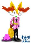  alpha_channel anthro bodily_fluids braixen clothed clothing ditto_(pok&eacute;mon) female fluffy fluffy_tail fur hi_res knightmoonlight98 multicolored_body multicolored_fur nintendo pok&eacute;mon pok&eacute;mon_(species) red_body red_fur solo sweat video_games white_body white_fur yellow_body yellow_fur 