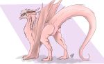  dragon female feral h56_(hikkoro) hi_res solo wyvern 