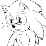  ! ... 2020 anthro black_and_white black_nose digital_media_(artwork) eulipotyphlan fabulaus_things fur hedgehog looking_down male mammal monochrome open_mouth solo sonic_the_hedgehog sonic_the_hedgehog_(film) sonic_the_hedgehog_(series) 