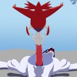  1:1 2020 2d_animation 3_toes animated bodily_fluids cel_shading duo eparihser erection eyes_closed fellatio female feral feral_on_feral frame_by_frame genital_fluids genitals hi_res humor latias legendary_pok&eacute;mon looking_pleasured loop lugia lying male male/female male_penetrating nintendo on_back oral oral_penetration penetration penile penis pink_penis pok&eacute;mon pok&eacute;mon_(species) precum sex short_playtime simple_background spinning toes vein veiny_penis video_games 