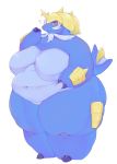  a_raimei alternate_version_at_source anthro belly big_belly big_breasts blue_body blush breasts butt female hi_res mammal marine nintendo nude overweight overweight_anthro overweight_female pinniped pok&eacute;mon pok&eacute;mon_(species) red_eyes samurott simple_background solo video_games white_background 