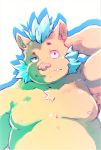  2020 absurd_res anthro belly gouryou heylaw21 hi_res kemono male mammal moobs nipples overweight overweight_anthro overweight_male simple_background solo suid suina sus_(pig) tokyo_afterschool_summoners video_games white_background wild_boar 