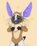  alienfox anthro eevee eevee_onsie female hekiru hi_res juniper mammal nintendo onsie pok&eacute;mon pok&eacute;mon_(species) simple_background solo video_games young 