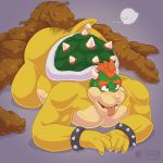  1:1 anthro bowser feces hi_res hyper hyper_feces king_koopa koopa male mario_bros moonestone nintendo scalie scat solo video_games 