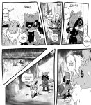  ambiguous_gender baby_pok&eacute;mon comic dialogue duo eevee feral greyscale hi_res monochrome nintendo onomatopoeia pok&eacute;mon pok&eacute;mon_(species) pok&eacute;mon_mystery_dungeon riolu sound_effects speech_bubble text video_games xetajts 