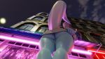  16:9 3d_(artwork) absurd_res anthro anus bottomless butt clothed clothing digital_media_(artwork) dragon female hi_res looking_at_viewer outside public skipsy skipsy_dragon_(character) solo widescreen 