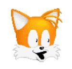  2020 anthro black_nose blue_eyes canid canine digital_media_(artwork) fox fur looking_aside male mammal meme miles_prower orange_body orange_fur pixel_(artwork) pogchamp poloblue reaction_image simple_background solo sonic_the_hedgehog_(series) twitch.tv white_background white_body white_fur 