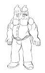  2020 2_heads animate_inanimate announcer anthro anthrofied bloveblue bottomwear bow_tie brother brothers chin_piercing cigar claws clothing comic conjoined_twins duo eyebrow_piercing facial_piercing footwear hi_res humanoid male monochrome multi_head nintendo ourboiroy overweight overweight_humanoid overweight_male pants piercing pok&eacute;mon pok&eacute;mon_(species) shoes sibling simple_background sketch smoking solo the_giga_competition topwear traditional_media_(artwork) twins vanilluxe vest video_games white_background 