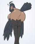  4:5 ? absurd_res avian big_breasts big_butt breasts butt european_mythology female genitals greek_mythology harpy hi_res humanoid looking_at_viewer looking_back mythological_avian mythology pussy quin-nsfw rayne_(quin-nsfw) solo su 