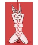  absurd_res anal anal_beads anal_penetration anthro arms_tied beastars bound breasts domestic_rabbit erect_nipples female genitals haru_(beastars) hi_res kneeling lagomorph leporid mammal nipples nude one_eye_closed open_mouth open_smile oryctolagus penetration pussy rabbit red_background rekluv rope rope_bondage rope_harness sex_toy simple_background smile solo 
