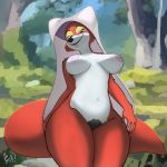  1:1 anthro big_breasts breasts canid canine disney female fitletter fox hi_res maid_marian mammal nude pubes robin_hood_(disney) solo tagme 