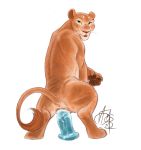  a_cat_is_fine_too absurd_res aerosaur83 anus bodily_fluids dildo dildo_sitting disney felid female feral genital_fluids genitals hi_res lion looking_at_viewer looking_back mammal masturbation meme nala open_mouth pantherine pawpads penetration pussy pussy_juice sex_toy simple_background smile solo the_lion_king toying_self vaginal vaginal_masturbation vaginal_penetration white_background 