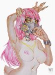  anthro breasts female gas_mask hair hi_res mammal mask neutral_nt opal_(jellydoeopal) solo ursid 