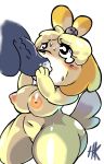  animal_crossing anthro balls big_breasts blush bodily_fluids breasts canid canine canis cum cum_in_mouth cum_inside disembodied_penis domestic_dog duo fellatio female female_focus fur genital_fluids genitals hair hi_res holding_penis hotkibble isabelle_(animal_crossing) kneeling male male/female mammal nintendo nipples nude oral penile penis sex shih_tzu short_stack simple_background solo_focus sweat tears thick_thighs toy_dog vein video_games white_background wide_hips yellow_body yellow_fur 