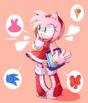  &lt;3 2020 absurd_res accessory amy_rose anthro bag boots bow clothing dessert eulipotyphlan female food footwear gloves green_eyes hair_accessory hairband handwear hedgehog hi_res ice_cream mammal open_mouth pictographics signature solo sonic_the_hedgehog sonic_the_hedgehog_(series) speech_bubble tiiramisu video_games 