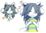  ambiguous_gender anthro hair mammal takokat tem temmie_(undertale) undertale video_games white_body 