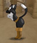  anthro artist_scoots boots boots_only clothing domestic_cat dreamworks felid feline felis female footwear footwear_only hi_res kitty_softpaws mammal mostly_nude puss_in_boots_(film) solo 