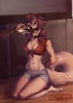  anthro canid canine canis female hi_res mammal nelly63 solo wolf 