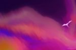  ambiguous_gender big_wings cloud cloudscape cloudy colorful colorful_background digital_media_(artwork) dragon feral flying glowing hi_res long_tail ollicantskate outside scales shadow sky solo star starry_sky sunset white_body white_scales wings 