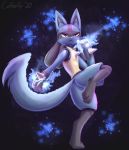  ambiguous_gender coffeefly hi_res lucario nintendo pok&eacute;mon pok&eacute;mon_(species) semi-anthro simple_background solo video_games 