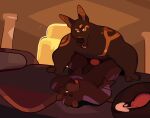absurd_res adastra adastra_(series) anal anal_penetration anubian_jackal bedroom black_body black_fur bryn_the_marten canid canine canis duo echo_project fur furniture genitals gulonine hi_res jackal keesh male male/male mammal marten muscular muscular_male mustelid musteline neferu_(adastra) penetration penis sable_(marten) sex
