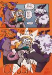 absurd_res american_opossum anthro aquatic ballbusting bottomwear bulge citra_(acidicshark) clothed clothing clothing_lift cock_and_ball_torture comic deer dialogue dominant dominant_female female filthymintycake fish genital_torture group gynomorph hi_res hybrid intersex intersex/female intersex/intersex mammal marsupial pain panties rhea_(acidicshark) shark skirt skirt_lift trans_(lore) trio underwear virginia_opossum