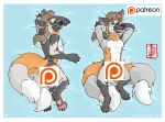 2_tails anthro canid canine censored cross_fox dakimakura fennec_(artist) fennec_(character) fox lying male mammal multi_tail nude nude_male red_fox solo tail true_fox two_tailed_fox werecanid werecanine werecreature werefox