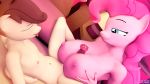  16:9 2019 3d_(artwork) 4k absurd_res age_difference animal_genitalia animal_penis anthro anthrofied big_breasts blue_eyes breasts brown_hair colored_nails digital_media_(artwork) duo earth_pony equid equine equine_penis erection feathered_wings feathers female friendship_is_magic fur genitals hair hasbro hi_res horse huge_breasts larger_female male male/female mammal mizusx my_little_pony nails nipples nude older_female pegasus penis pink_body pink_fur pink_hair pinkie_pie_(mlp) pony pound_cake_(mlp) sex size_difference smaller_male tan_body titfuck tongue tongue_out widescreen wings younger_male 