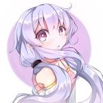  1girl artist_name beyblade beyblade:_burst blue_hair blush breasts chankyone character_name jewelry long_hair looking_at_viewer nishiro_nya open_mouth pink_shirt purple_eyes shawl shirt short_twintails simple_background small_breasts twintails 