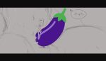  absurd_res eggplant emoji food fruit hi_res humor lagomorph leporid letterbox male male/male mammal micro plant rabbit russec sketch straddling_penis thesociallyawkwardpinguin 