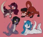  equid equine female feral group hi_res horse humanoid lutrine male mammal marsminer moon mustelid pony 