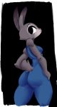  anthro black_background breasts butt clothing colored digital_media_(artwork) disney female hi_res judy_hopps lagomorph leporid mammal panthera_cantus pose rabbit simple_background sketch solo zootopia 